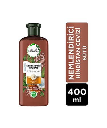 Herbal Essences Vegan (Sulfate Free) Shampoo Moisturizing Coconut Milk 400 Ml. - Buy Online on GoSupps.com