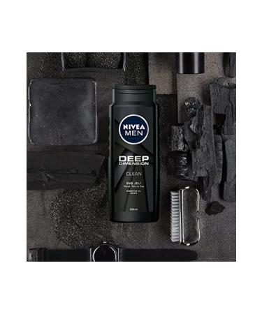 NIVEA Deep Dimension Men Deeply Clean and Revitalized Shower Gel 500 ML GK RN325 - Buy Online on GoSupps.com