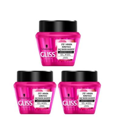 Gliss 3-pack Supreme Length Hair Mask 300 ml