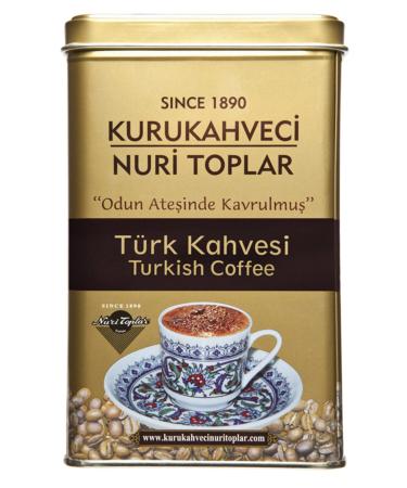 Nuri Toplar 2x300 gr Traditional Turkish Coffee in Tin Box 600 grams - Buy Online on GoSupps.com