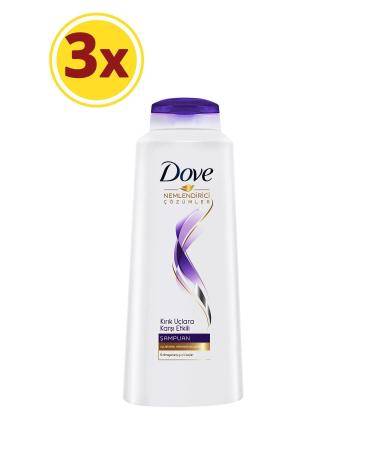 Dove Anti-Split Ends Shampoo 550ml X3