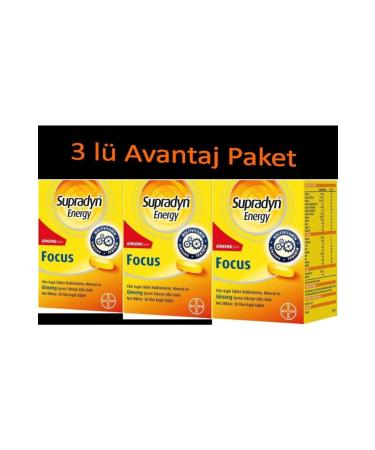 Supradyn Supradyn Eenergy Focus 30 Tablet 3-Piece Advantage Package