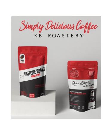 KOFFIEBOON Rhino Blend - 1 Kg - Bean Coffee - 2 Times Caffeine Coffee - Athlete Coffee - Awakening Delicious Coffee - Buy Online on GoSupps.com