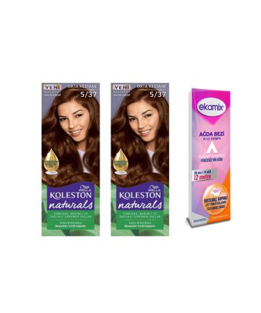 Wella Naturals 5-37 Medium Chestnut 2 Tube Dye