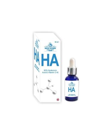 MAGIC WOMEN Anti-Aging and Anti-Wrinkle Hyaluronic Acid HA Serum 30ml - Buy Online on GoSupps.com