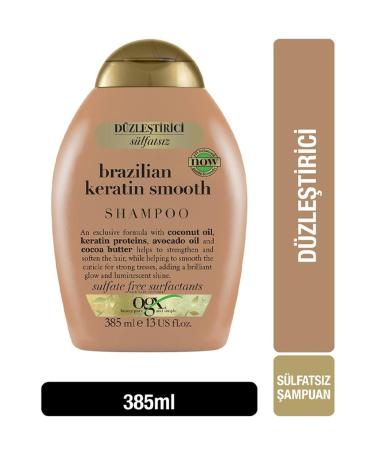 OGX Straightening Brazilian Keratin Shampoo 385 Ml - Buy Online on GoSupps.com