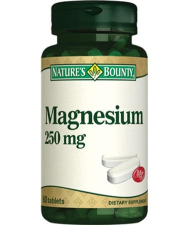 Natures Bounty Nb Magnesium 250 mg 60 Tablets