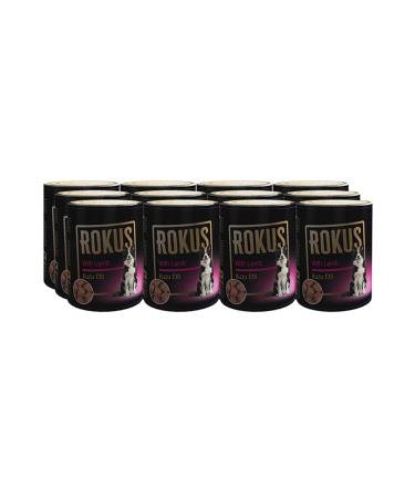Rokus Lamb Meat 410 gr Dog Canned Food 12 Piece Economical Package