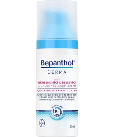 Bepanthol Derma Moisturizing and Nourishing Daily Face Care Cream 50 Ml - Daily Intensive Moisturizer