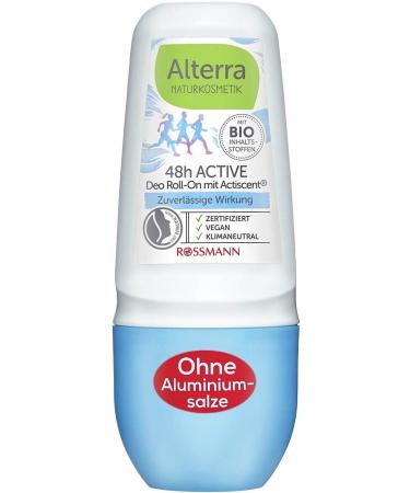 Alterra Active Deo Roll On Natural Guarana Extract 48h 50 ml