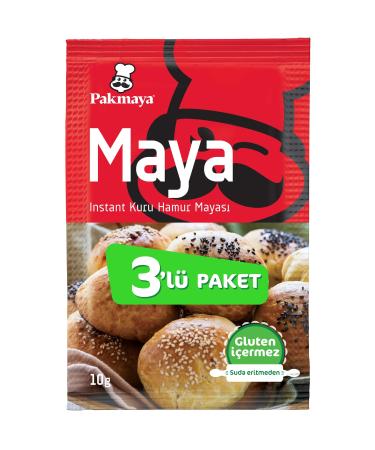 Pakmaya Instant Yeast 3*10 Gr / 12 Pieces