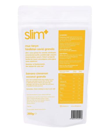 slimplus 3 Pack Banana Cinnamon Coconut Gluten Free No Added Sugar Vegan Granola 250gr - Buy Online on GoSupps.com