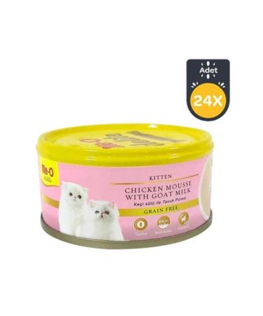 Me-o Delite Me-o Grain-Free Minced Chicken and Goat Milk Kitten Canned Food 80 gr X 24 Pieces