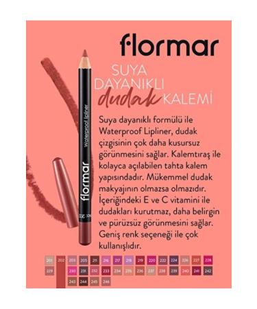 Flormar Waterproof Lip Pencil | 1.14 G 205 - Buy Online on GoSupps.com