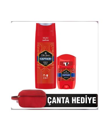 Old Spice Captain Shower Gel + Shampoo and Deodorant Stick - Buy Online on GoSupps.com