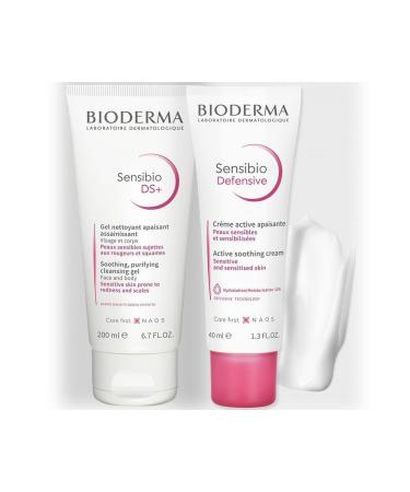 Bioderma Sensibio Ds+ Foaming Gel 200 Ml + Sensibio Defensive Cream 40 Ml
