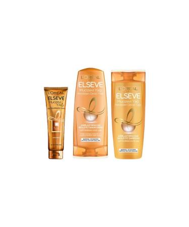 Elseve Miraculous Coconut Oil 3 Piece Set (Shampoo+Conditioner+Hair Beautifying Cream)