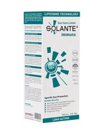 Solante Immuna Spf50+ Sunscreen Lotion 150ml | Anti-Aging Care