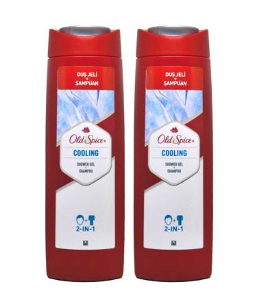 Old Spice Shower Gel and Shampoo Cooling 2 in 1 400 ml X 2 Pcs