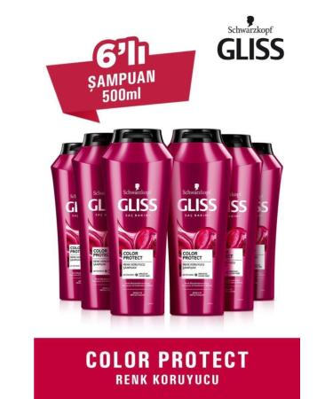 Gliss Color Protect Color Protecting and Revitalizing Shampoo 500 ML 6-Pack