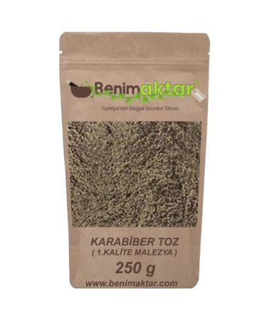 Benim Aktar Benimaktar Black Pepper Powder Black Pepper 1st quality Malaysian Malabar Type 250 gr