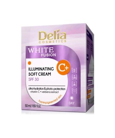 Delia White Fusion Blemish Lightening Brightening Cream Ultra Moisture 50 Ml C+ Spf 30 - Buy Online on GoSupps.com