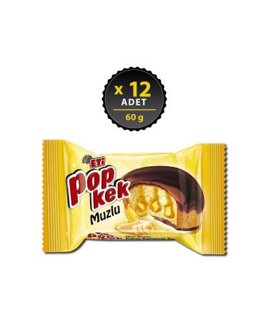 Eti Popkek Banana Cake 60 g x 12 Pieces