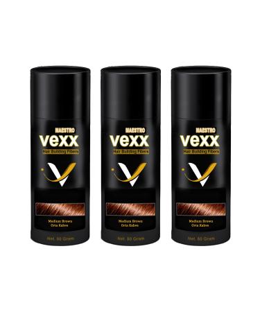 vexx maestro Vexx 50 Gr. Medium Brown Hair Powder 3 Pieces