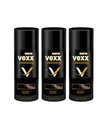 vexx maestro Vexx 50 Gr. Dark Brown Hair Powder 3 Pieces