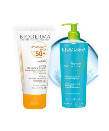Bioderma Sebium Foaming Gel 500 Ml + Photoderm Spot Spf50+ 150 Ml