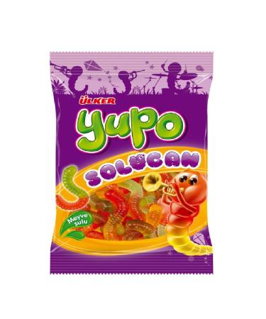 Ulker Yupo Worm Juicy 80 g 24 Pieces Jelly