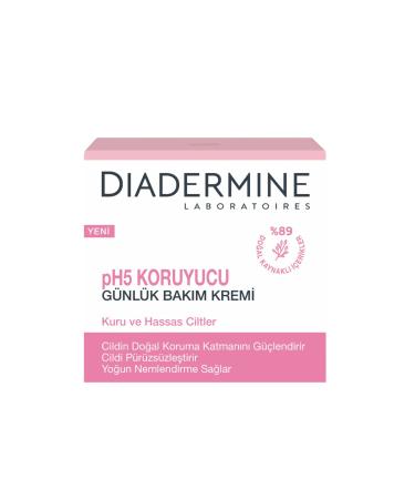 Diadermine Ph5 Protective Moisturizing Daily Natural Care Cream for Dry and Sensitive Skin 50 Ml