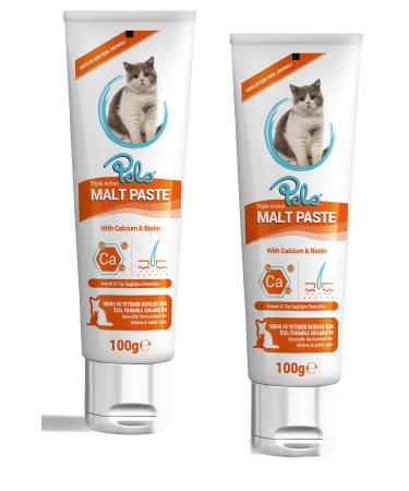 Polo Malt Paste Hairball Control Cat Paste 100 Gr X2