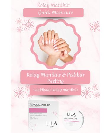 Lila Soft Quick-easy and Natural Manicure & Pedicure Peeling Hand & Foot Care - Buy Online on GoSupps.com