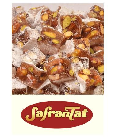 SAFRANTAT Double Roasted Turkish Delight with Pistachio 700 gr - Buy Online on GoSupps.com
