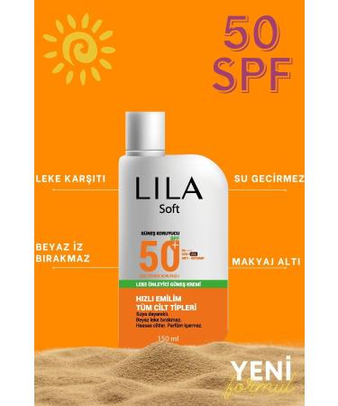 Lila Soft 50 Spf Anti-Blemish Sun Cream 150 ml. - Buy Online on GoSupps.com