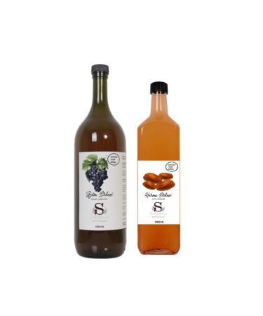 Suheylaana Natural Grape Vinegar 1500 Ml And Natural Date Vinegar 1000 Ml