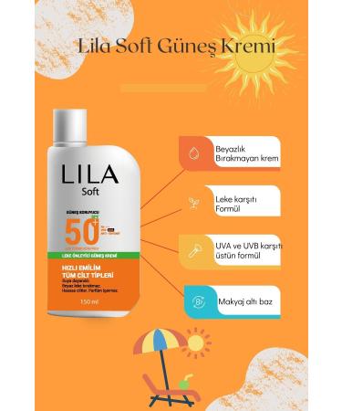 Lila Soft 50 Spf Anti-Blemish Sun Cream 150 ml. - Buy Online on GoSupps.com