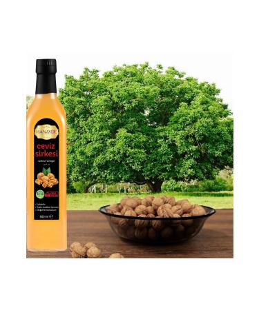 Hanzade Herbal Walnut Vinegar 500 ml Natural Fermented Pure Drinkable Glass Bottle Walnut Vinegar (CZ-194310) - Buy Online on GoSupps.com
