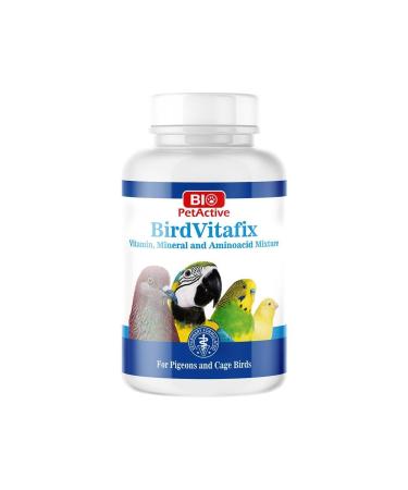 Bio PetActive Birdvitafix Parrot Canary Budgie Pigeon Bird Vitamin 75gr