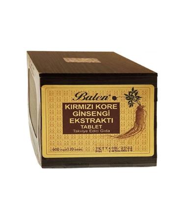 Balen Wooden Box Red Korean Ginseng 600 Mg 120 Tablets 3 Pieces - Buy Online on GoSupps.com