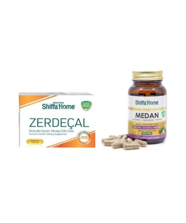 Shiffa Home Turmeric Softgel Capsule & Medan Capsule Artichoke Thistle Chicory