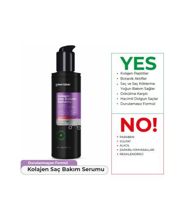 Green Label Collagen Hair Serum Volume and Repair (without rinsing) 100 Ml - Buy Online on GoSupps.com
