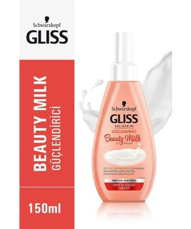 Gliss Schwarzkopf Beauty Milk-Strengthening Hair Care Milk 150 Ml - Buy Online on GoSupps.com