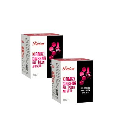 Balen Red Ginseng Honey Pollen Royal Jelly Paste 230 gr X2 Pieces