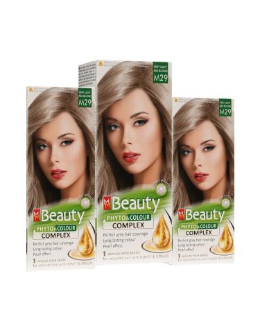 MM Beauty Hair Dye M 29 (Bronze Blonde) Set Dye 3 Set Dye