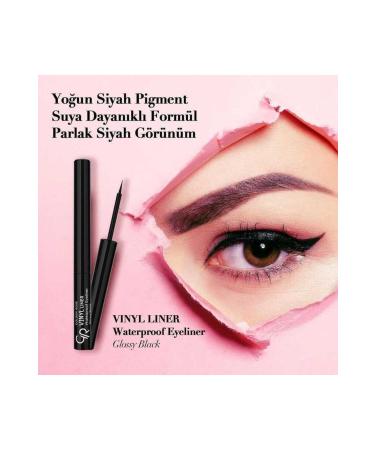Golden Rose Gr Vinyl Liner Waterproof Eyeliner Glossy Black - Waterproof Eyeliner - Buy Online on GoSupps.com