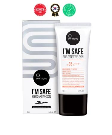 Suntique I'm Safe For Sensitive Skin Spf35 Pa+++ Moisturizing and Protective Sun Cream 50ml