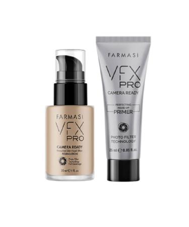 Farmasi Vfx Pro Foundation - Naturel Beige 10 30 Ml & Vfx Pro Makeup Base