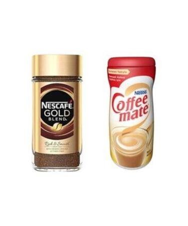 Nescafe Gold 200 gr Glass Jar and 400 gr Coffee Mate Advantageous Package